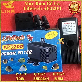 Mua Máy Bơm Nước Hồ Cá Lifetech AP5200 (70W - 3500L/H - 3.5M) - Máy Bơm Nước Bể Cá (Hàng Nhập Khẩu)