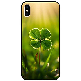 Ốp lưng cho IPhone X - Xs - Xs Max - Xr - 11 - 11 Pro Max - Cỏ May Mắn Vươn Lên - Hàng Chính Hãng - IPhone Xs Max