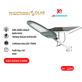 Mua Đèn Đường Năng Lượng Mặt Trời 200W Jindian JD-L200 Hàng Chính Hãng | Phúc Thịnh Solar