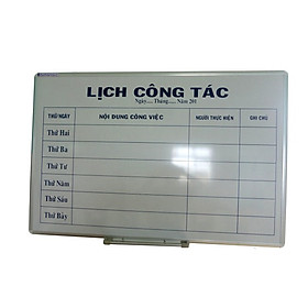 Bảng Lịch Công Tác viết lông Bavico BLCT Trắng 0.6 x 1.0m