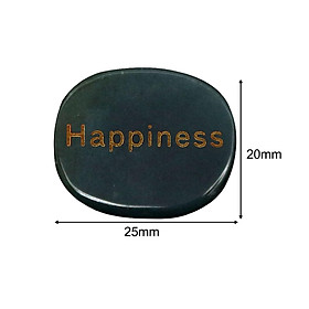 Happiness Engraved Stone Engraved Rock for Bookshelf Living Room Anniversary