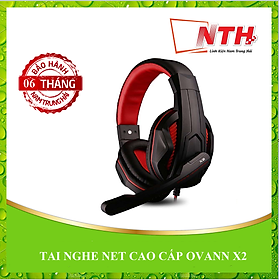 Bộ Tai Nghe Chụp Tai Ovann X2 và Chuột Chơi Game Có Dây (Màu Ngẫu Nhiên) - Hàng Chính Hãng