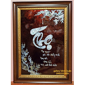 Mua Tranh sơn mài khảm trai  ốc- Chữ Thọ