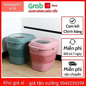 Thùng Đựng Gạo 25kgs Thông Minh Gấp Gọn Chống ẩm Mốc Chống Côn Trùng