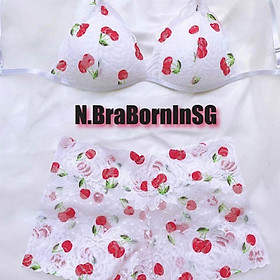 . - | Bralette | Tổng hợp Set Bra Thiết Kế Trắng Tinh Tế - Mỏng Nhẹ Mát (Bộ Đồ Lót Ren)