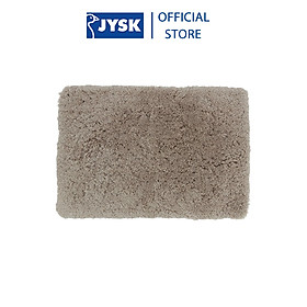 Thảm phòng tắm | JYSK Sandviken | polyester | be/xám | R60xD90cm