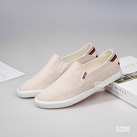 Giày lười nam - Slip on nam vải - Mã S200