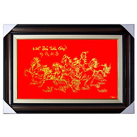 Mua Tranh tân gia khai trương Mã đáo thành công ( Bát Mã) KT 56x76cm