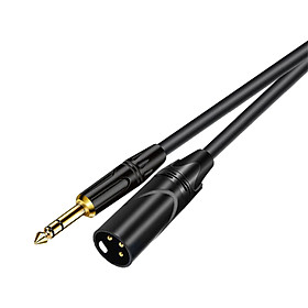 6.5mm Male to XLR Male Stereo Audio Cable for Audio Stereo System Multimedia
