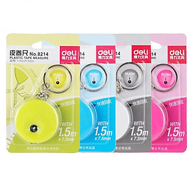 Mua Thước dây cuộn rút Deli - Dài 1.5m - Màu Giao Ngẫu Nhiên