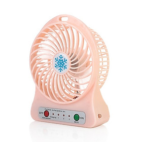 Mua Quạt mini để bàn có đèn ( giao màu ngẫu nhiên )