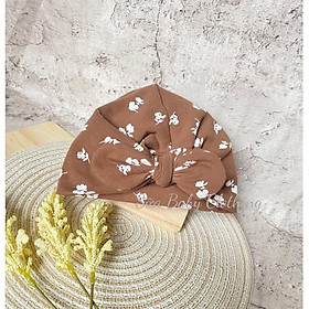 Mũ Turban cho bé gái vải cotton Hàn Quốc