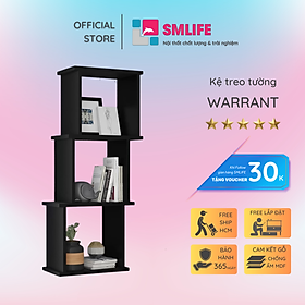 Giá đỡ sách trưng bày phòng khách treo tường SMLIFE Warrant