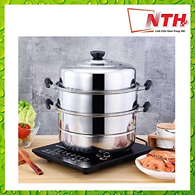 Hình ảnh NỒI XỬNG HẤP INOX 3 TẦNG - 28CM