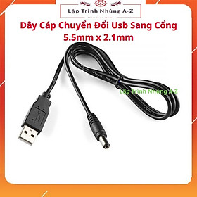 Mua  Lập Trình Nhúng A-Z  G2  Dây Cáp Chuyển Đổi Usb Sang Cổng 5.5mm x 2.1mm