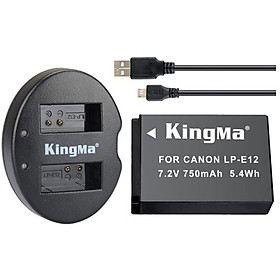 Mua Combo 1 pin 1 sạc đôi Kingma for Canon LP-E12 - Hàng chính hãng
