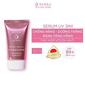 CC Serum trắng da Senka WHITE BEAUTY SERUM IN CC 40G