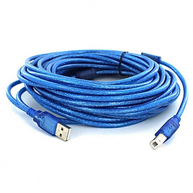 Dây USB Máy In 10M Màu Xanh