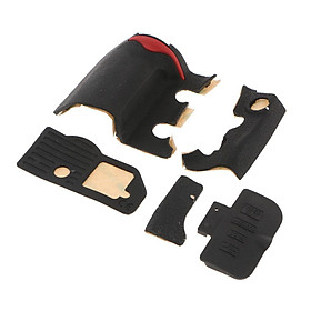 5 Pieces Front Rear Grip Rubber Unit USB Rubber  Tape for   D300S