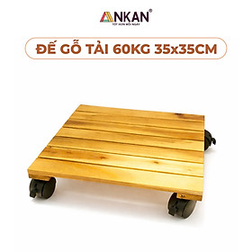 Đôn Chậu Cây Cảnh Có Bánh Xe Cỡ Lớn 35Cm Thích Hợp Đặt Chậu Cây Trong Nhà Thuận Tiện Di Chuyển Màu Vàng