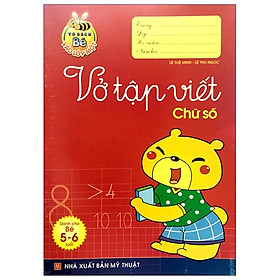 Hình ảnh Tủ Sách Cho Bé Vào Lớp 1 - Vở Tập Viết Chữ Số (Dành Cho Trẻ Mẫu Giáo 5 - 6 Tuổi) - Tái Bản 2020