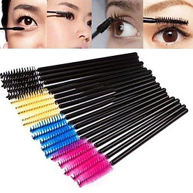 50Pcs Pro Disposable Mascara Wands Brush Eyelash Extension Applicator Makeup