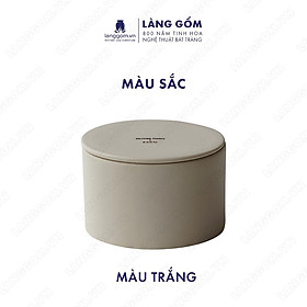 Mua Đồ dùng bếp cao cấp Hộp tròn gốm sứ Bát Tràng - Làng gốm Bát Tràng