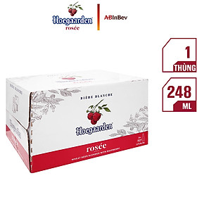 Thùng 24 Chai Bia Hoegaarden Rosée (248ml x 24 Chai)