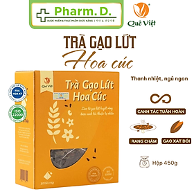 [CHÍNH HÃNG] Trà Hoa Cúc Khô Quê Việt Giúp An Thần, Ngủ Ngon, Giảm Căng Thẳng - Hộp 450g