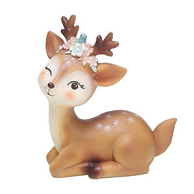Mini Simulated Deer Ornaments Home Garden Car Decoration Ornament Perfect for Sending Children, Girlfriends or Classmates