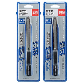 Combo 2 Dao Rọc Giấy Deli E2036