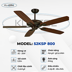 Mua Quạt trần không đèn Klasse 52KSP 800 Hàng chính hãng