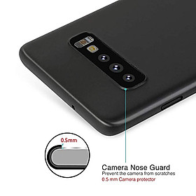 Ốp lưng nhám siêu mỏng 0.3mm cho Samsung Galaxy S10 hiệu Memumi có gờ bảo vệ camera (Xanh) - Hàng chính hãng