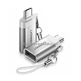 Mua Ugreen 50284 Màu Bạc Đầu chuyển đổi TYPE C sang USB 3.0 vỏ nhôm - Hàng chính hãng
