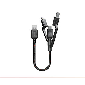 Mua USB to Lightning+Micro USB+USB-C Cable 18CM- hàng nhập khẩu