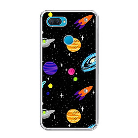 Ốp lưng điện thoại Oppo A12 - Silicon dẻo - 0063 SPACE04 - Hàng Chính Hãng