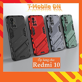 Ốp lưng cho Xiaomi Redmi 10, Ốp chống sốc Iron Man PUNK cao cấp kèm giá đỡ cho Redmi 10 2022 - Xiaomi Redmi 10 2022