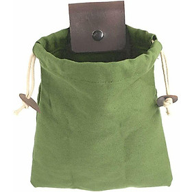 Túi thu hoạch có thể gập lại trong túi vải Oxford Túi hái trái cây Công cụ mạnh mẽ với vỏ bọc bằng da cho đi bộ đường dài ngoài trời cắm trại (màu xanh lá cây)