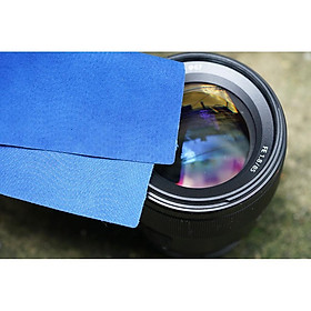 Mua Da Cừu nhung lau lens/ máy tính/ điện thoại... Màu Xanh