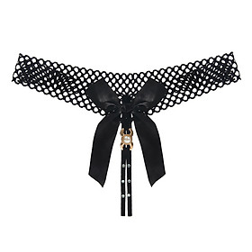 Quần lọt khe quần lót nữ ren sexy rỗng thắt lưng mỏng khoe eo sexy cám dỗ thoáng khí nơ trước