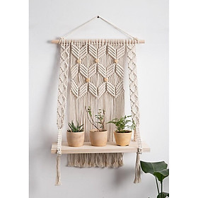 Kệ treo tường Macrame - MACRAME WALL SHELF