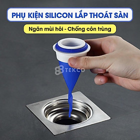 Phụ Kiện Silicon Lắp Thoát Sàn Nước Nhà Tắm, Nhà Vệ Sinh - Phễu Cao Su Bịt Cống Ngăn Mùi Hôi, Chống Côn Trùng