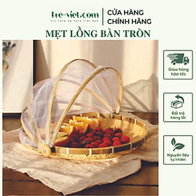 Mua Lồng bàn  Mẹt tre căng màn size lớn  dùng để đậy thức ăn  hoặc phơi các nông sản tránh bụi chất liệu sang trọng  cao cấp thân thiện với môi trường