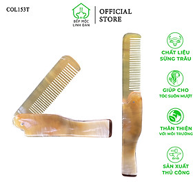 Lược Sừng Màu Trắng Gấp Gọn Bỏ Túi Thuận Tiện Dành Riêng Cho Nam [COL153T]