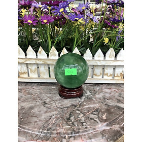 Mua Quả cầu phong thủy đá thạch anh xanh - Đường kính 7 5cm  7 6cm và 7 7 cm