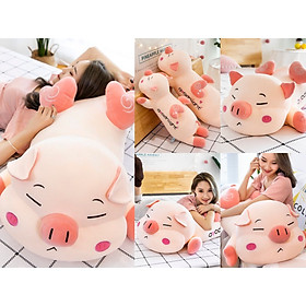 Gấu Bông LỢN CÁNH TIÊN full size - Màu hồng đáng yêu - Vừa ôm vừa gối làm quà tặng dễ thương cho bạn nữ