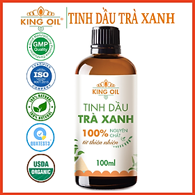 Tinh dầu Trà Xanh nguyên chất từ thiên nhiên, xông phòng, khử mùi, thơm phòng, đuổi muỗi, thư giản - KingOil