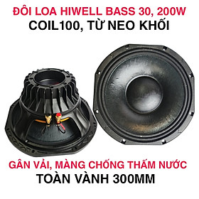Mua GIÁ 1 ĐÔI - BASS 30 NEO KHỐI HÀNG CHÍNH HÃNG HIWELL - COIL 100 - 2 TẦNG DÂY NHÔM DẸT - LOA SÂN KHẤU