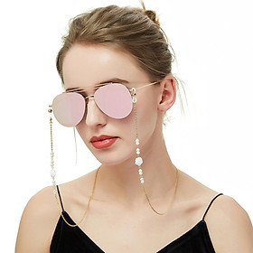 Dây đeo kính ngọc trai phong cách retro Lolita chuỗi phụ kiện đeo gọng kính đeo cổ Âu Mỹ nam nữ sang chảnh cá tính