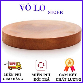 Mua THỚT GỖ TRÒN DÀY DẶN CHẮC CHẮN  CÓ MÓC TREO - THỚT GỖ TỰ NHIÊN AN TOÀN